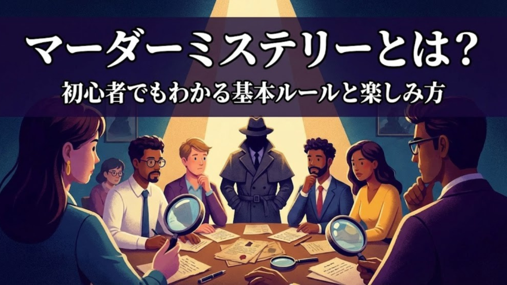 マーダーミステリーとは？初心者でもわかる基本ルールと楽しみ方